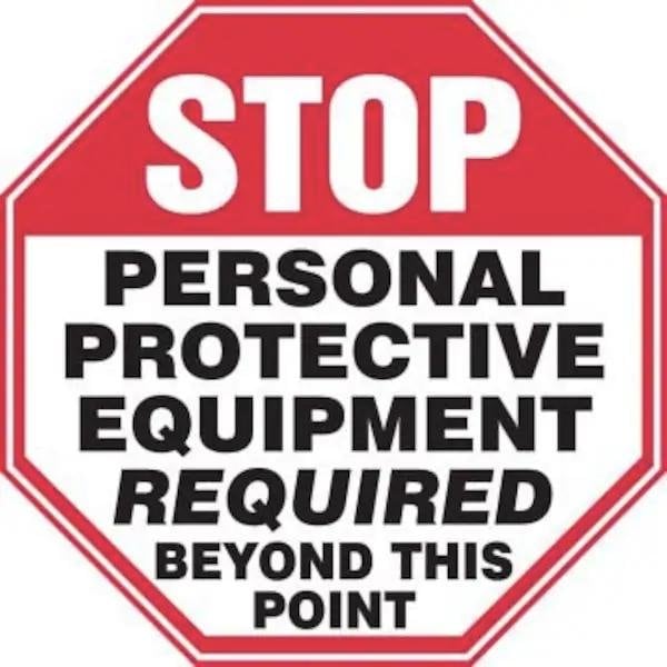 Accuform STOP SAFETY SIGN PERSONAL MPPE924XP MPPE924XP - main